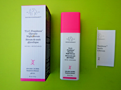 Drunk Elephant T.L.C. Framboos Glycolic Night Serum 30ml NEU + OVP AHA BHA