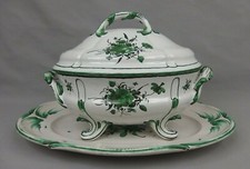 ancienne grande soupière et son plateau en faience de l'Est Lunéville ?