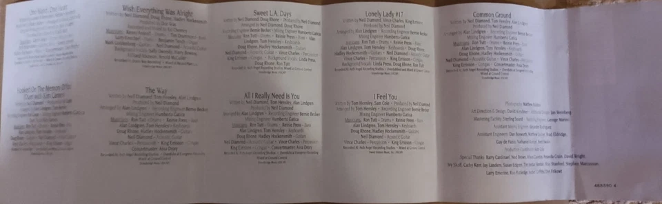 Neil Diamond Lovescape Cassette 1991 Columbia 4688904 - Image 4 of 4