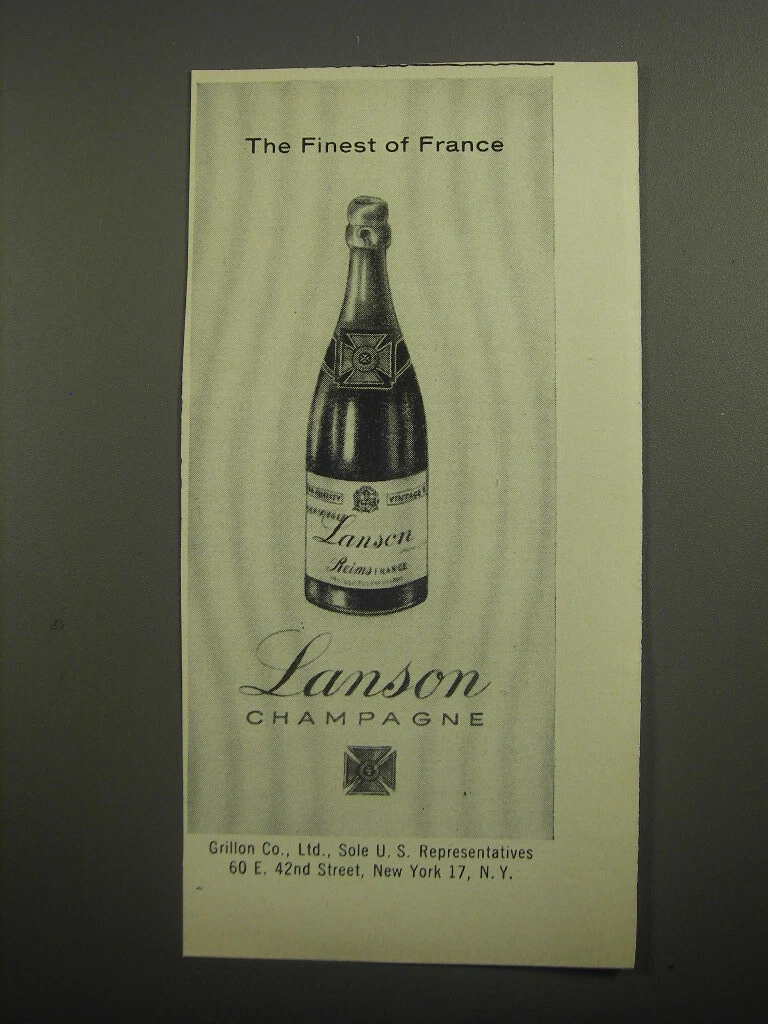 Пару постеров старой рекламы алкоголя. Шампанское Lanson История,Алкоголь,Вино,Реклама