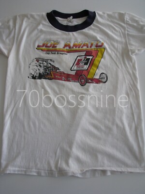 JOE AMATO TRW TOP FUEL DRAGSTER NHRA DRAG RACING T-SHIRT LARGE #016