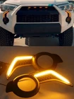 US Ship for Toyota 4Runner 2014-2024 Fang Lights Spot Driving Lamp DRL Amber LED