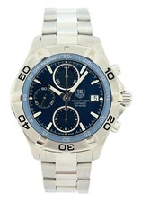 Tag Heuer 41mm Men's Aquaracer Automatic 300M Blue Dial Chrono Watch Ref CAF2112 2