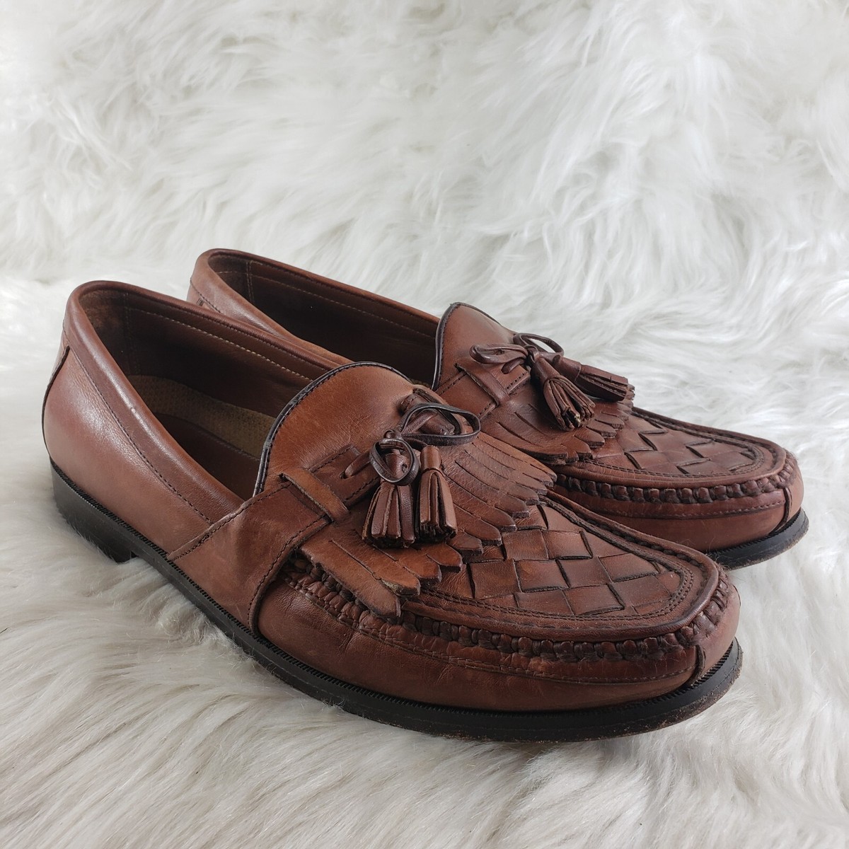 Johnston & Murphy Sheepskin Tan Loafers Size 10.5M Johnston & Murphy Hawkins Venetian Slip-On | Mercari main image 3