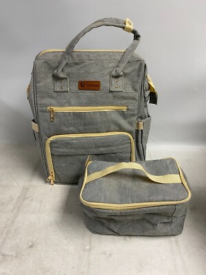 SIMBOOM Lunch Backpack Insulated Cooler Lunch Box 17'' Laptop Pocket w/ USB Port