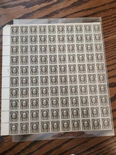 US Scott 551 (1/2c) Nathan Hale sheet of 100