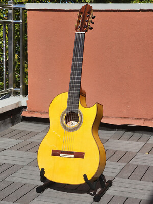 David Martinez Cabanillas Cutaway Flamenco Guitar with Carlos Juan Electronics!
