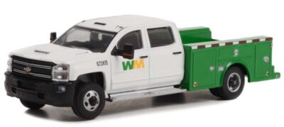 CHEVROLET Silverado 3500 HD Dually - Waste Managment - 2018 - Greenlight 1:64