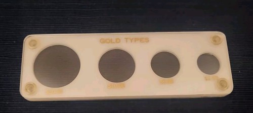 Capital Plastics $20, $10, $5, and $2.5 Gold Types Set Holder - White - (Empty)
