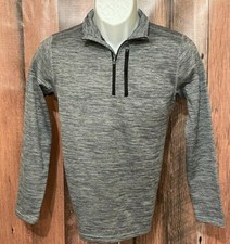 TEK GEAR Active Wear Warmtek Long sleeve Quarter Zip Thermal Large