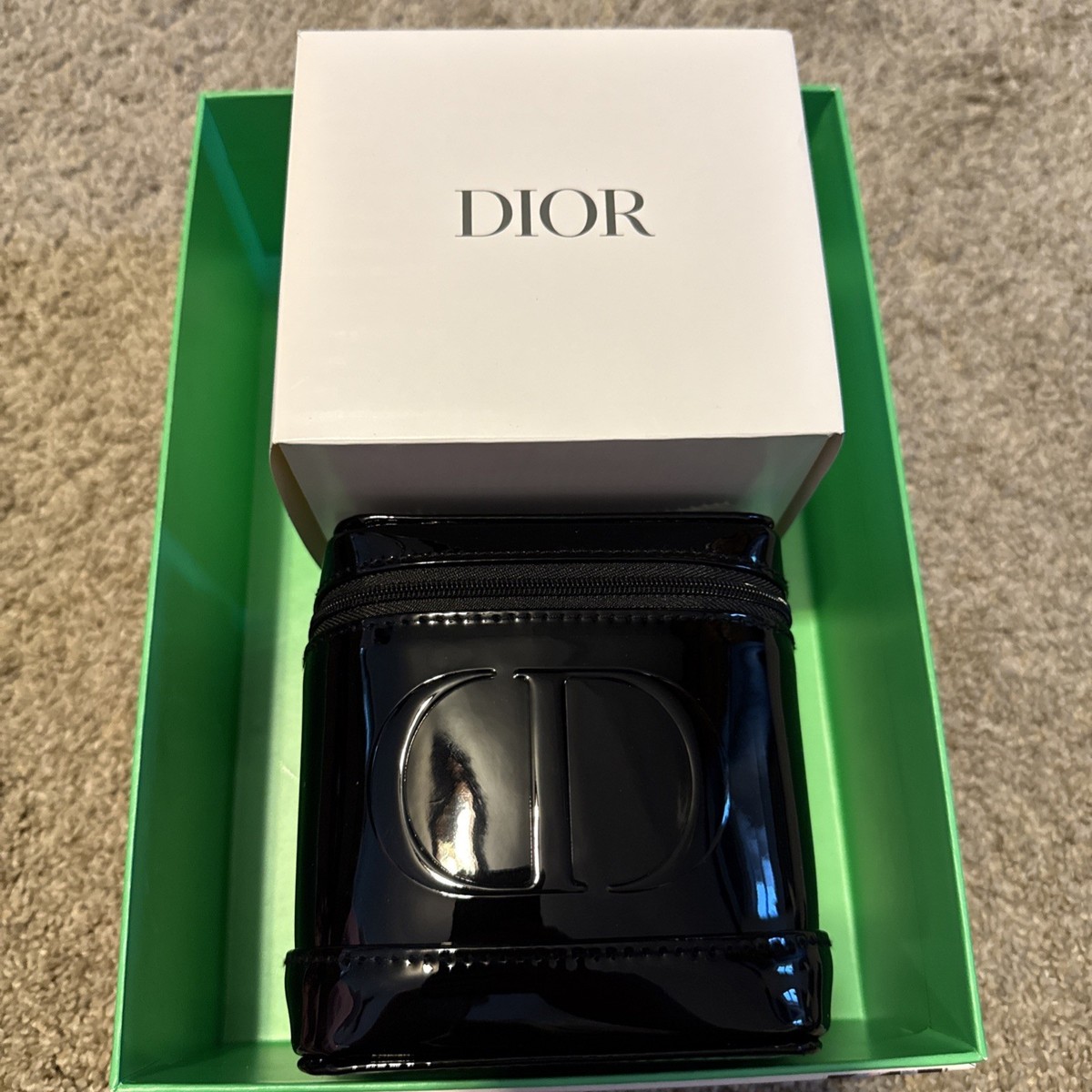 Dior Beauty black Vanity Case Cosmetic Bag Limited Edition New In