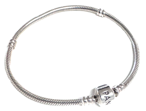 Authentic Pandora Moments Sterling Silver Bracelet 590702HV-20cm/ 7.9" - Picture 2 of 8