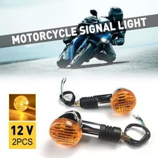 2X Motorcycle Bullet Turn Signals Blinker Light For Honda Shadow Aero 750 VT750C