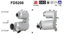 DPF Rußpartikelfilter Dieselpartikelfilter AS FD5208 Cordierit für VW GOLF 7 BA5