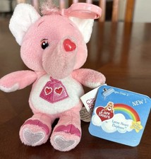 care bear cousins rare lotsa heart elephant clip On 5 Plush 2002 New With Tags