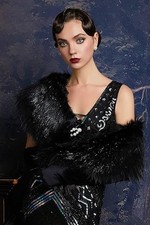 Women's Faux Fur Shawl Party Faux Fur Collar Fur Wraps for Winter