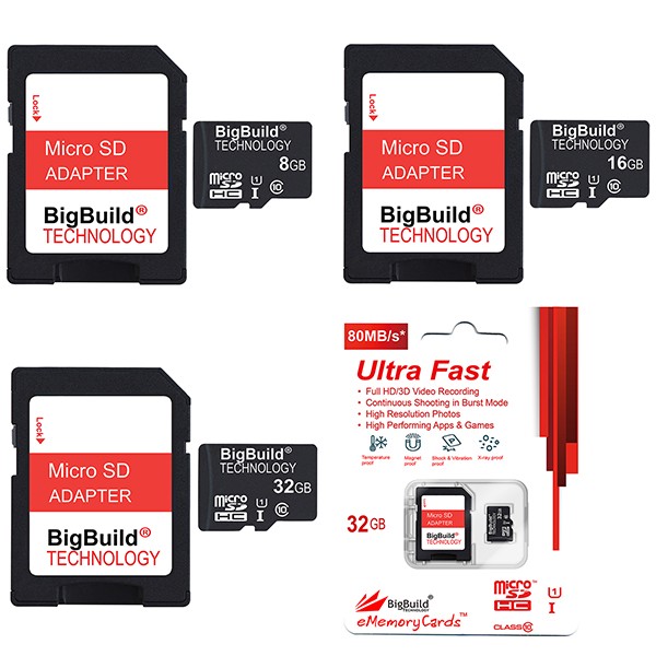 8GB to 32GB Micro SD Memory Cards for DJI Osmo Action 2/3/4 Action Camera