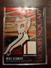 Mike Schmidt 2003 Topps Pristine Baseball Bomb Squad Game Jersey Phillies