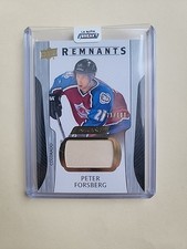 2025 UD ENGRAINED ICONS PETER FORSBERG REMNANTS #71 /100 GAME USED STICK HOF