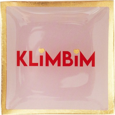 GIFTCOMPANY Love Plates, Glasteller S, Klimbim, Rosa Dekorativer Glas Farbe rosa