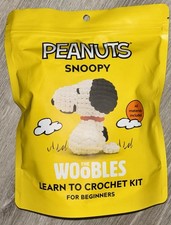 The Woobles Peanuts Snoopy Crochet Kit NEW Yarn  Hook Shark Tank