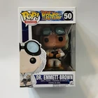 Funko Pop Movies Dr. Emmett Brown Vinyl Figure Back to the Future #50