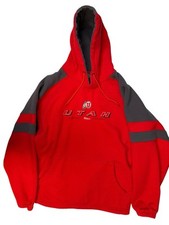 Utah Utes XL Red Pullover Hoodie EUC