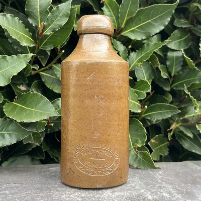 Klassische Joseph Bourne & Sohn Denby Keramik Nr Derby glasierte Ingwer Bierflasche