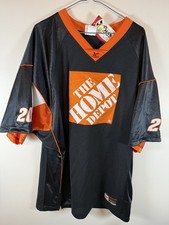 New Tony Stewart Chase Authentics Men&rsquo;s L Black Orange Football Jersey NASCAR 20