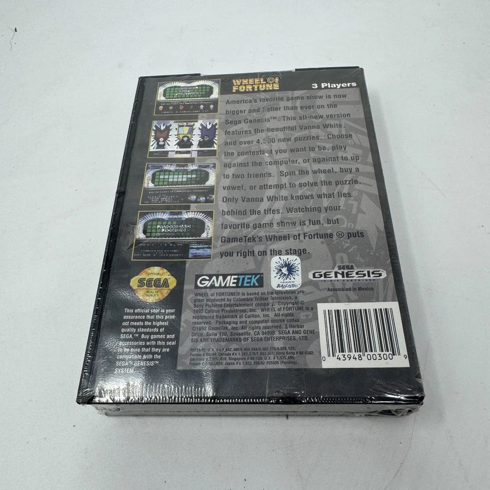 SEGA GENESIS WHEEL OF FORTUNE NEW STILL SEALED 1992 GAMETEK - Image 2 of 4