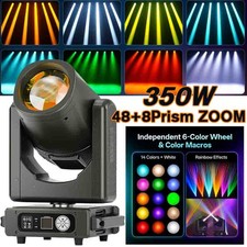 350W HID Beam Moving Head Light 56Prism Gobo RGBW dj Disco Stage Light with Case