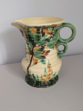 Roskyl British Pottery - Vintage Hand Painted Ceramic Vase / Jug