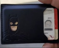 Leather Bat Wallet Superhero Mask Card Holder Heroic ID Wallet