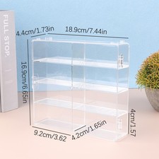 1:64 Car Model Toy Storage Box 8 Slot Clear Dustproof Case Car Toy Display Box