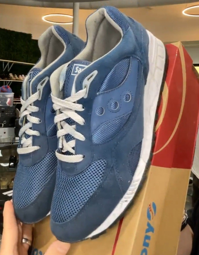 Saucony Men's Blue Lace Up Low Top Running Athletic Sneakers