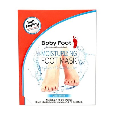 Baby Foot Moisturizing Foot Mask Non Peeling Unscented 2.4oz
