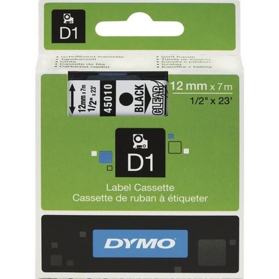 Dymo-Kassetten Beschriftungsband D1 schwarz/gelb Breite 12 mm Länge 7 m