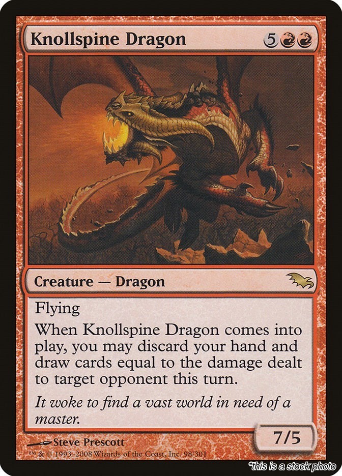 MTG Knollspine Dragon 98 Shadowmoor NM Magic
