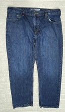 Carhartt Jeans Mens 38x30 Blue Relaxed Fit Denim BD5119-M Straight Leg Workwear