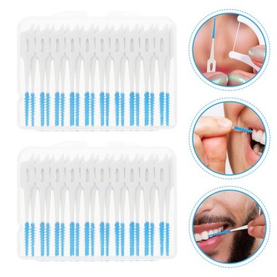  80 Pcs Interdentalbürste Zahnreinigungsbürsten Zahnzwischenraum Zahnbürste