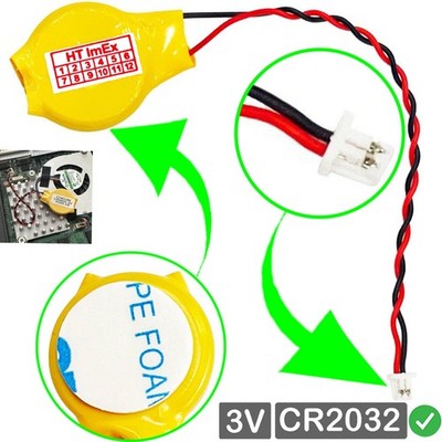 CMOS CR2032 Batterie Stecker für ASRock Fatal1ty X370 Gaming-ITX/ac Mainboard