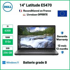 Dell Latitude E5470 I5-6300 8Go 256Go SSD 14