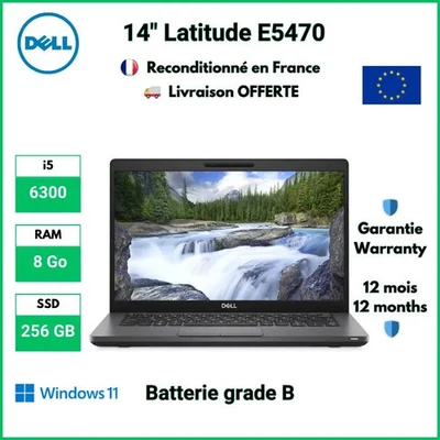 Dell Latitude E5470 · i5-6300 · 8GB · 256GB