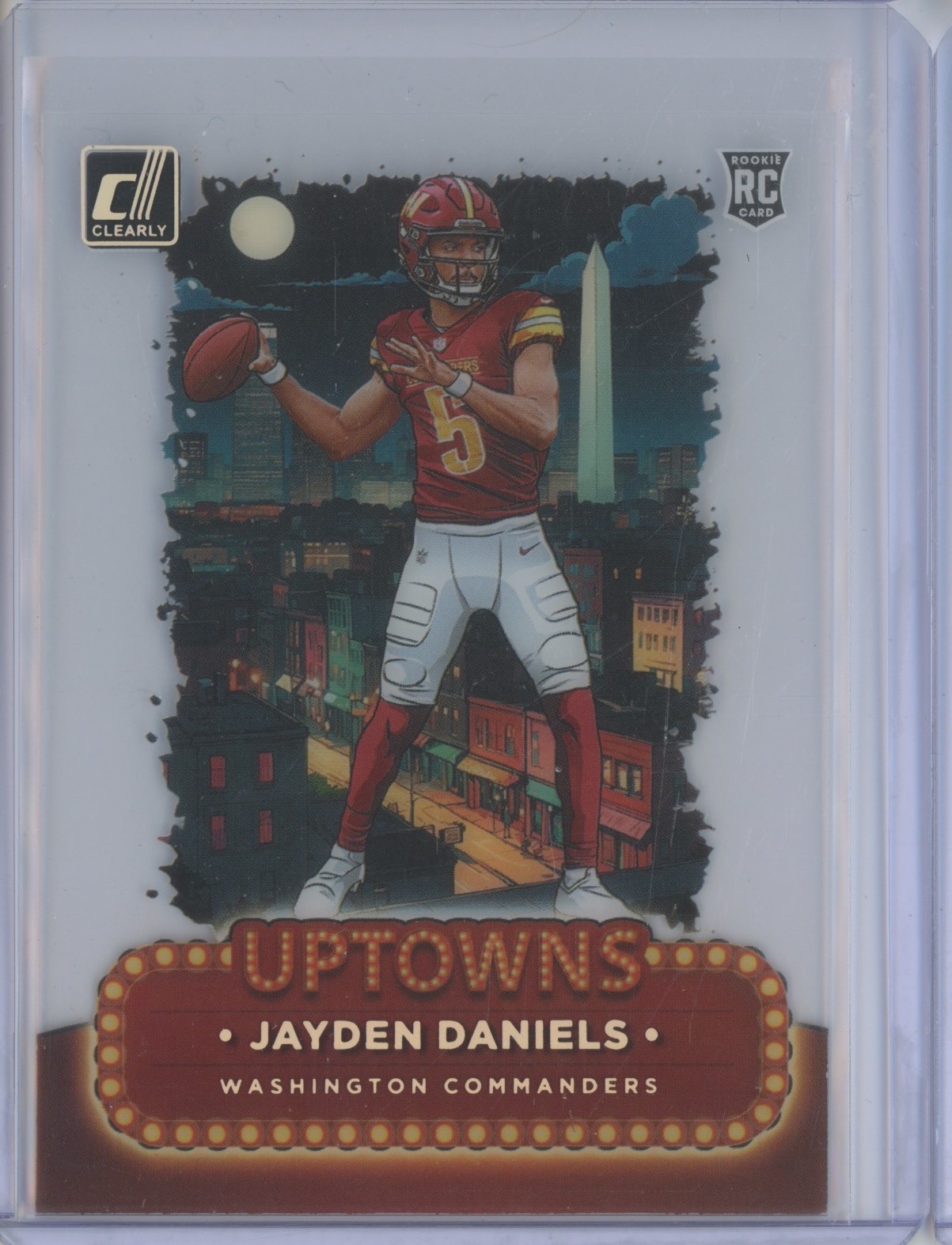 2024 Panini Clearly Donruss Uptowns #2 Jayden Daniels RC Rookie