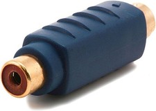 S-Video VHS Male to RCA Female Adapter, Gold Plated 4119