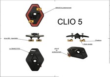 support caméra arrière RENAULT CLIO 5 - système antivol