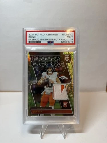 BO NIX 2025 TOTALLY CERTIFIED FABRIC OF THE GAME ROOKIE CAMO RC /35 Q6134