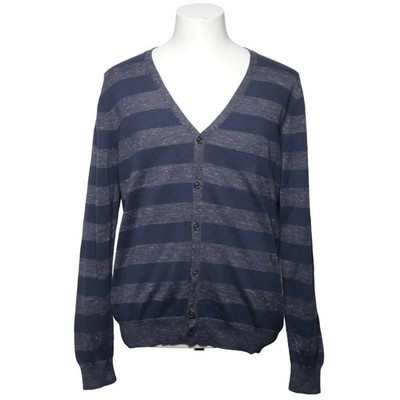 H.E. by Mango, Strickjacke, Herren, Größe: XL, Blau/Grau #OOl