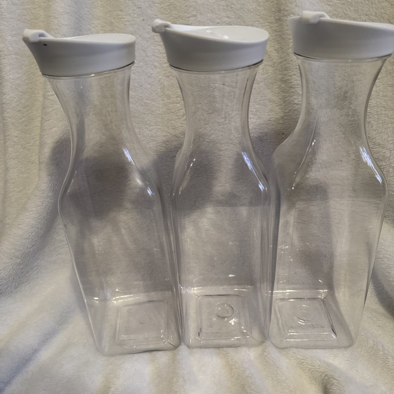 3 Pack Laundry Detergent Dispenser Container with Tray, 54OZ Liquid Laundry Soap