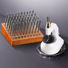 Set Strumento Riparazione Orologi +60 Punzoni Pin Riparazioni Orologiai Staking Tool